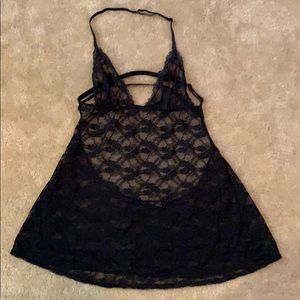 Victoria’s Secret black lace lingerie